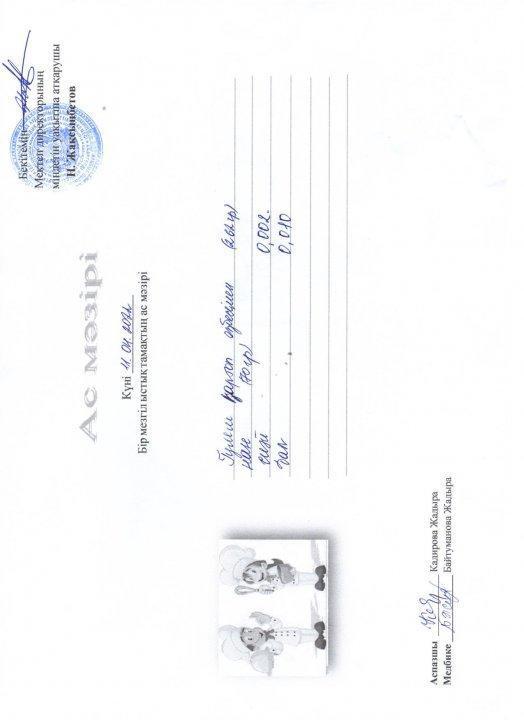 Күнделікті ас мәзірі