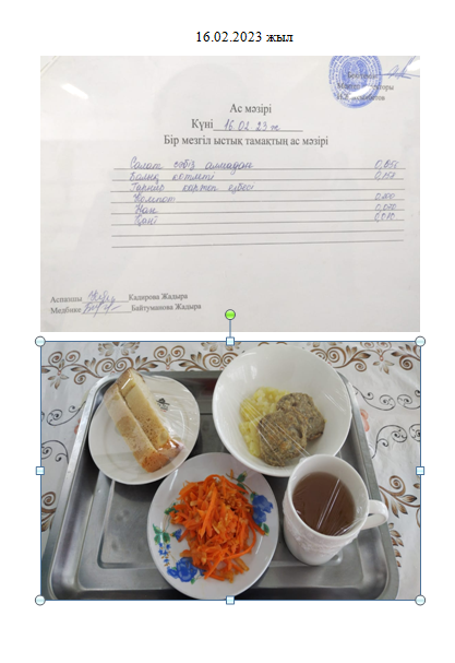 Күнделікті ас мәзірі