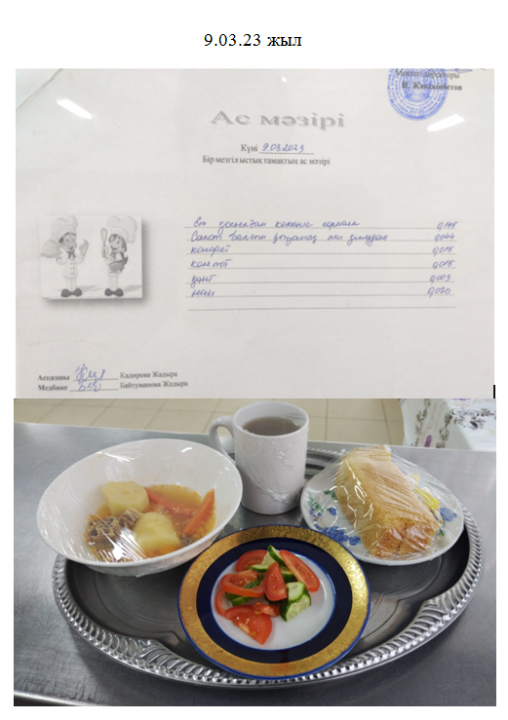 Күнделікті ас мәзірі