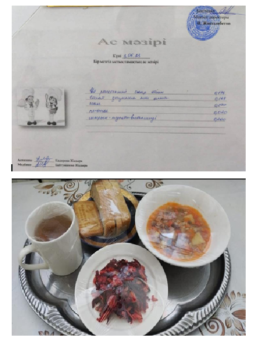 Күнделікті ас мәзірі