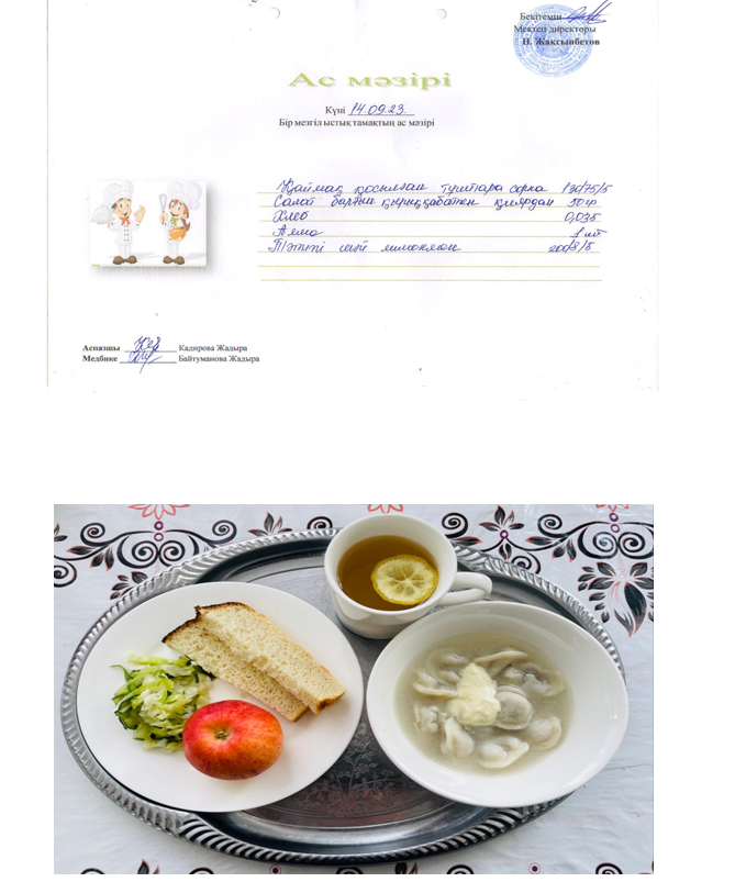 Күнделікті ас мәзірі