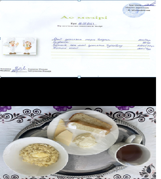 Күнделікті ас мәзірі