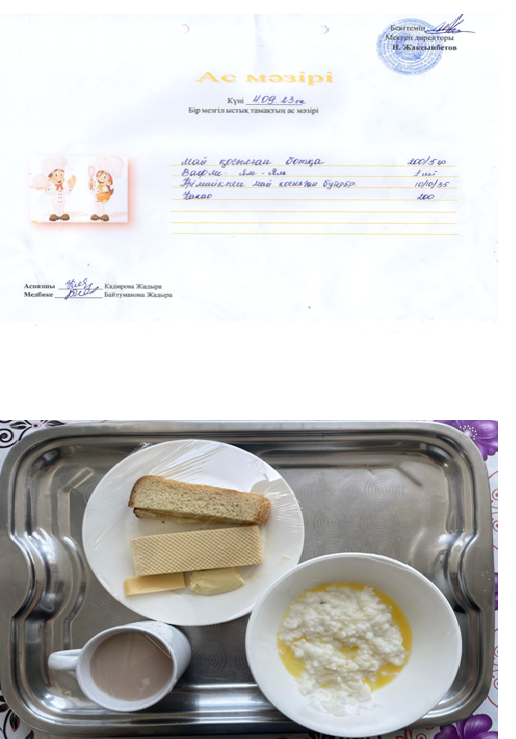 Күнделікті ас мәзірі