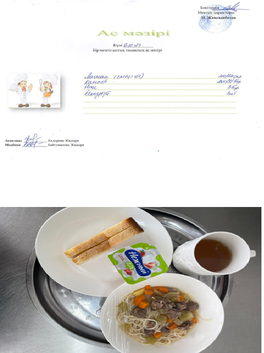 Күнделікті ас мәзірі