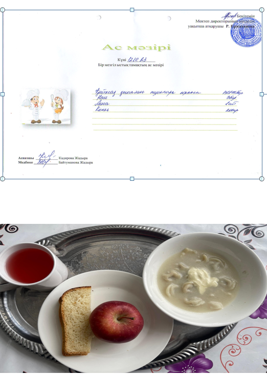 Күнделікті ас мәзірі