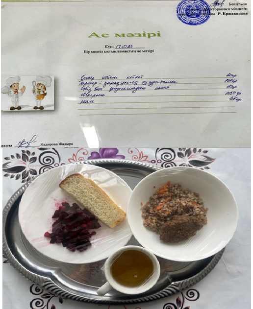 Күнделікті ас мәзірі