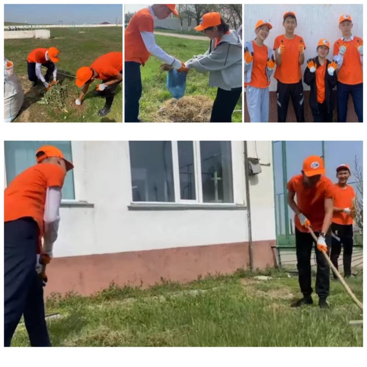 Мектеп аумағында экологиялық тазалық акциясы өтті.